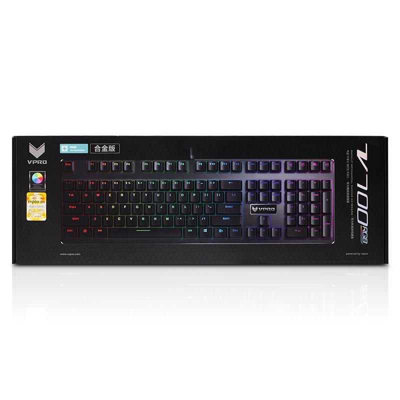 RAPOO V700RGB Backlit Mechanical Gaming Keyboard US Black 11823