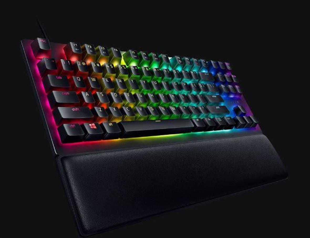 RAZER Huntsman V2 Tenkeyless - Clicky Optik Anahtar - ABD - Siyah Klavye RZ03-03940300-R3M1