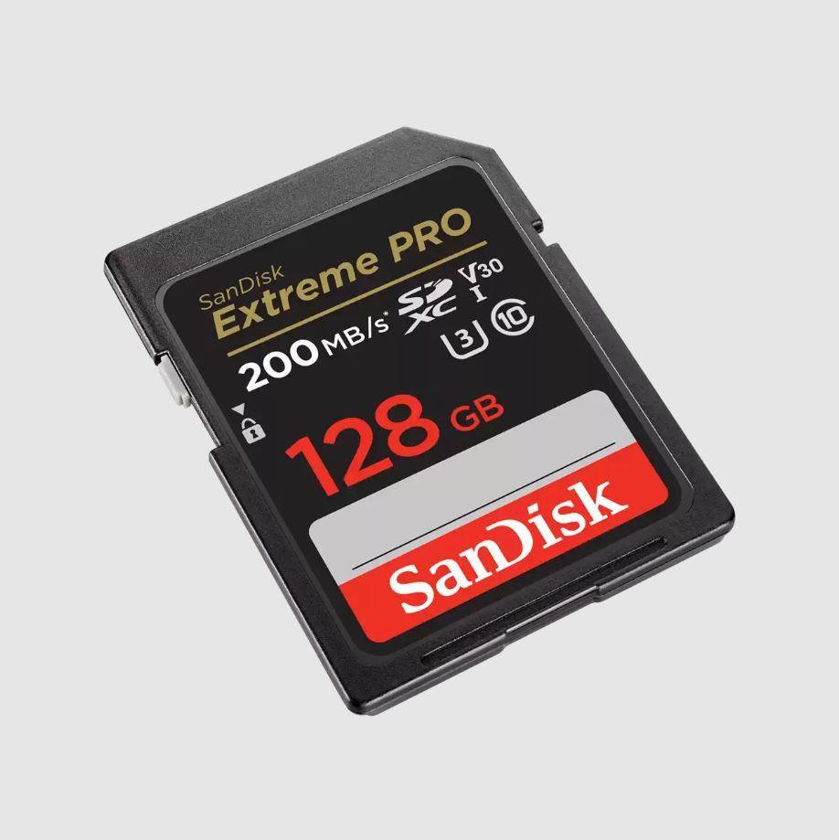 SANDISK 128GB Extreme Pro SD UHSI 200MB/s 90MB/s SDSDXXD-128G-GN4IN