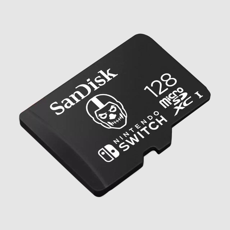 SANDISK 128GB Nintendo MicroSD UHS I Card Fortnite Edition Skull Trooper SDSQXAO-128G-GN6ZG