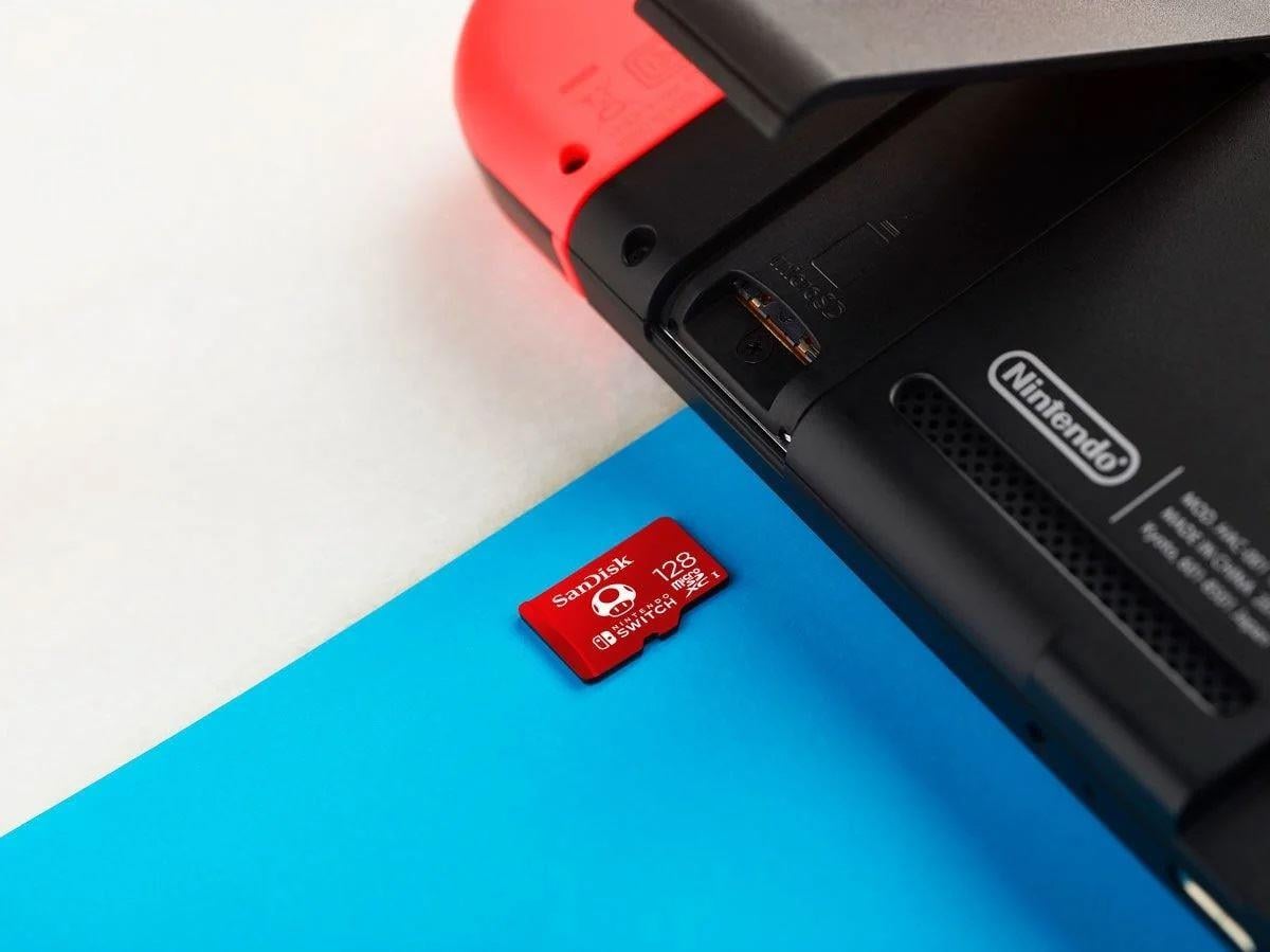 SANDISK 128GB Nintendo MicroSDXC UHS-I card 100MB/s 90MB/s SDSQXAO-128G-GN3ZN