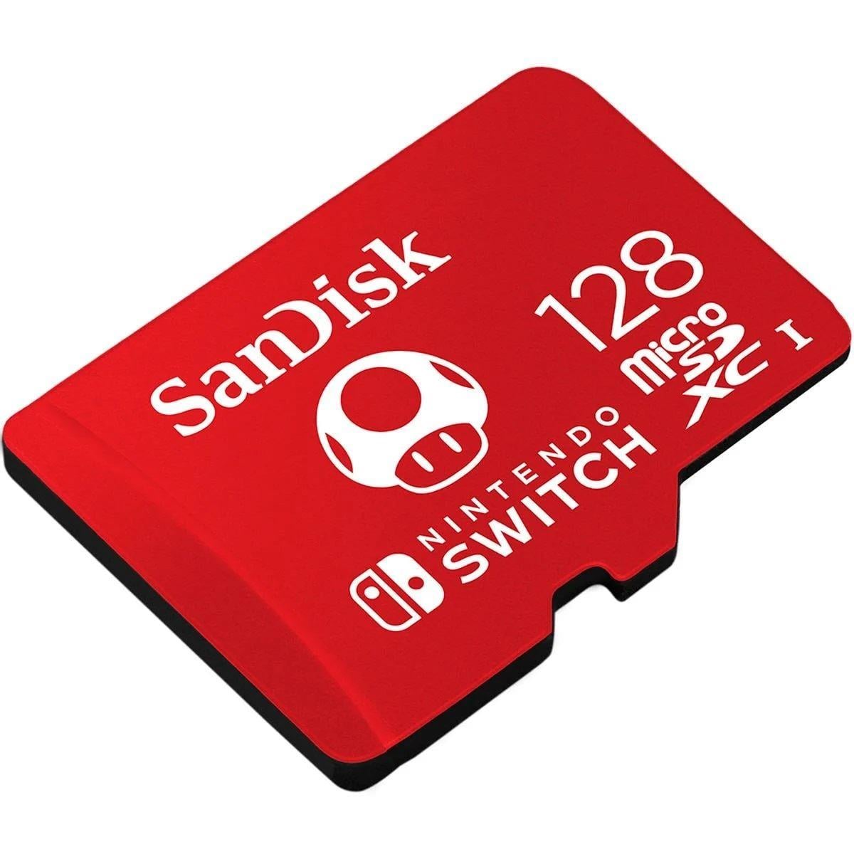 SANDISK 128GB Nintendo MicroSDXC UHS-I card 100MB/s 90MB/s SDSQXAO-128G-GN3ZN