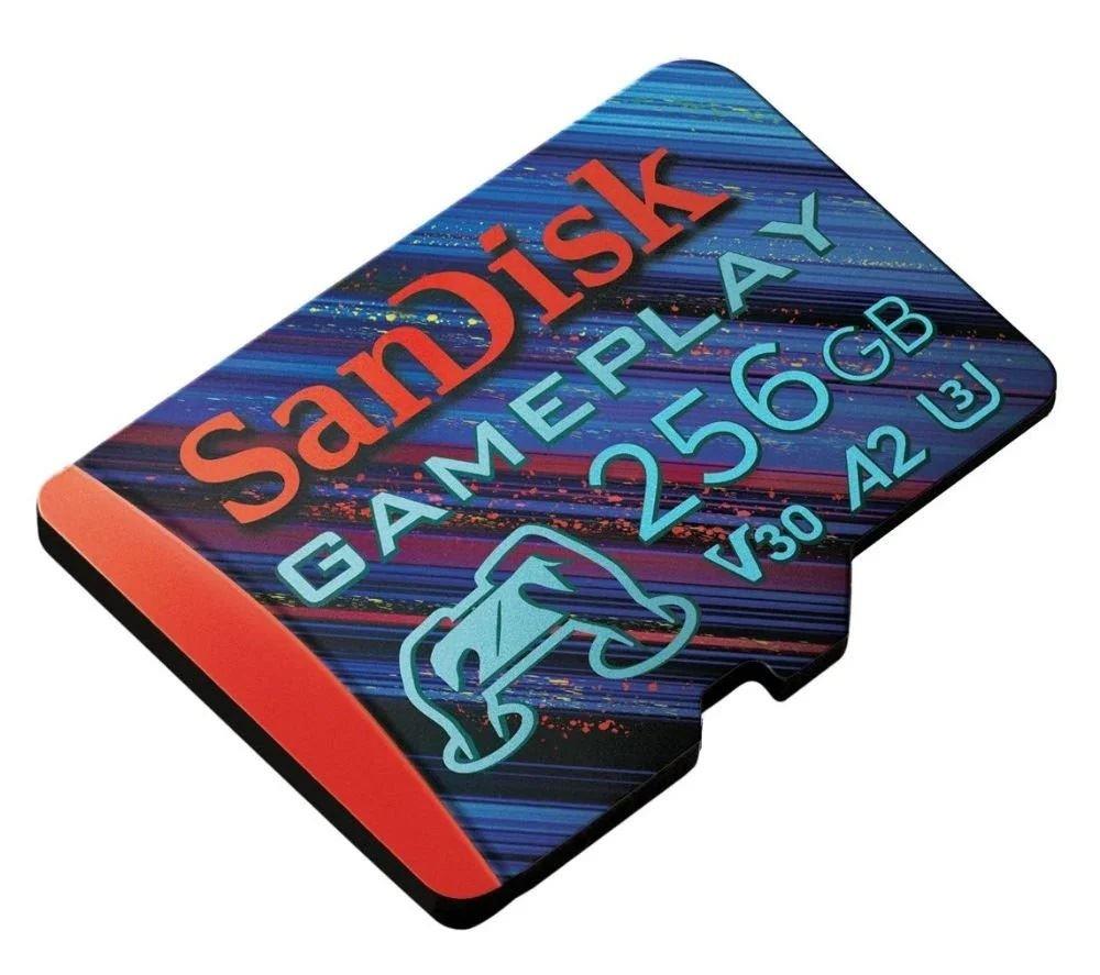 SANDISK 256GB Gameplay SDXC UHS-I 190MB/s MicroSD CARD SDSQXAV-256G-GN6XN