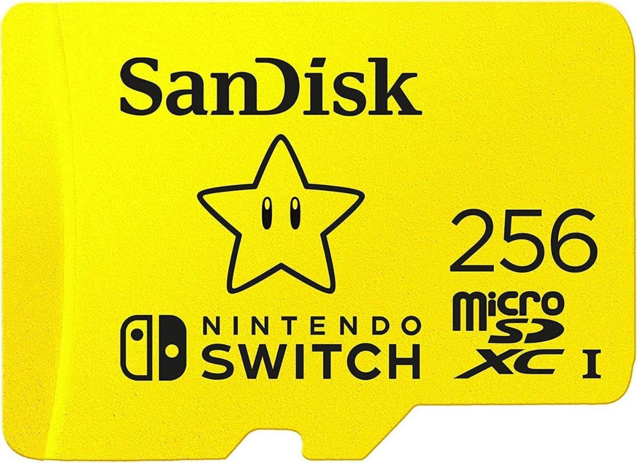 SANDISK 256GB microSDXC UHS-I card for Nintendo Switch 100MB/s 90MB/s SDSQXAO-256G-GN3ZN