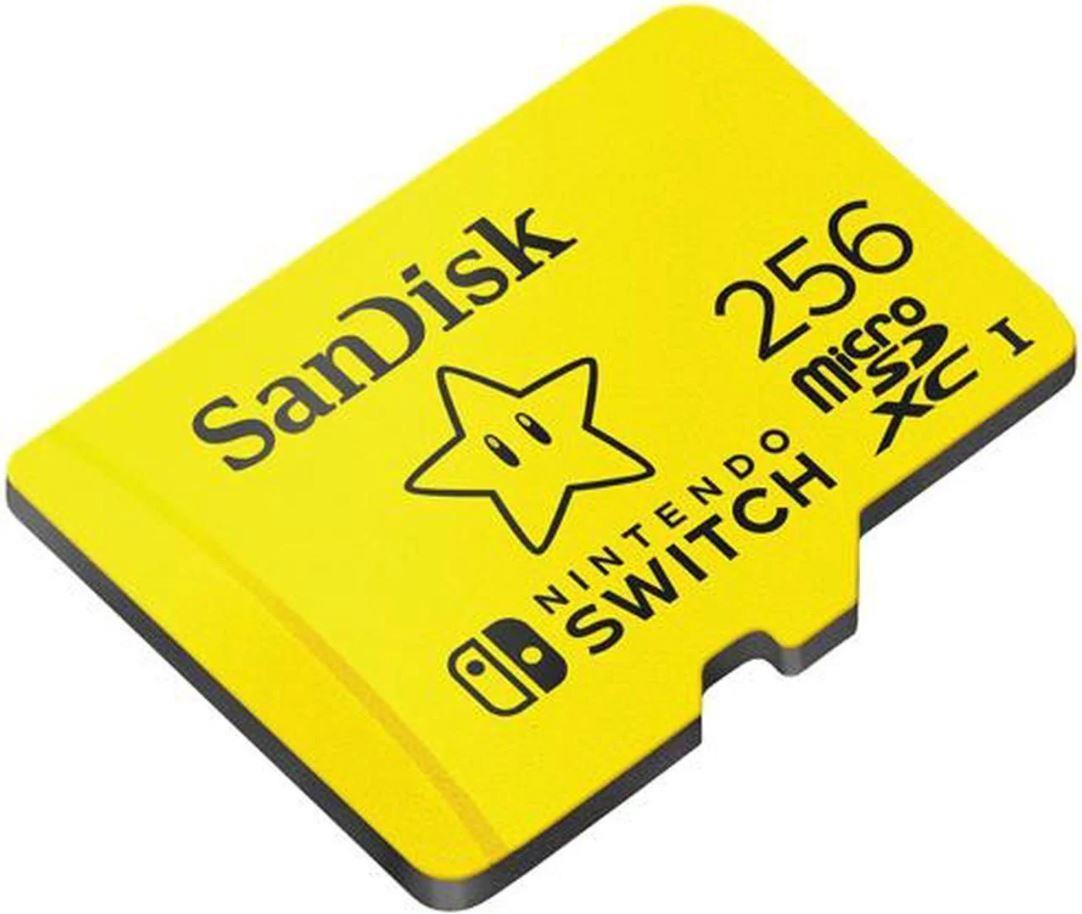 SANDISK 256GB microSDXC UHS-I card for Nintendo Switch 100MB/s 90MB/s SDSQXAO-256G-GN3ZN