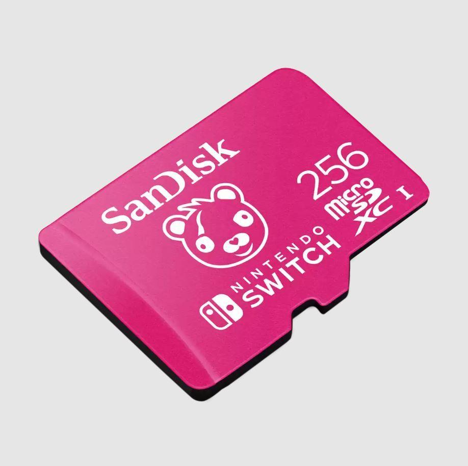 SANDISK 256GB Nintendo MicroSD UHS I Card Fortnite Edition SDSQXAO-256G-GN6ZG