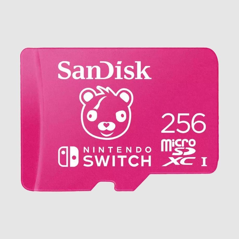 SANDISK 256GB Nintendo MicroSD UHS I Card Fortnite Edition SDSQXAO-256G-GN6ZG