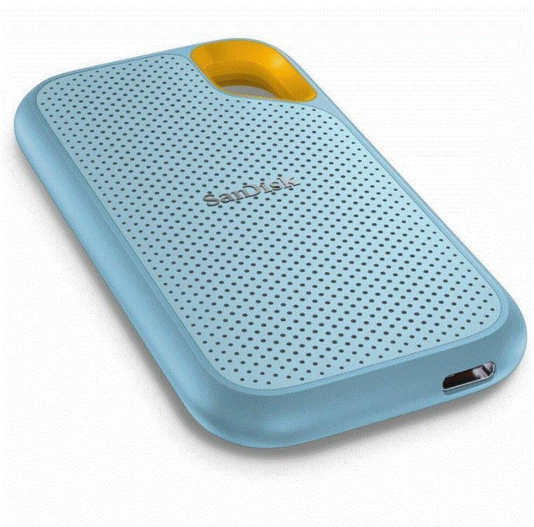 SANDISK 2TB 1050-1000MB/s USB3.2 Portable SSD Sky Blue Color SDSSDE61-2T00-G25B