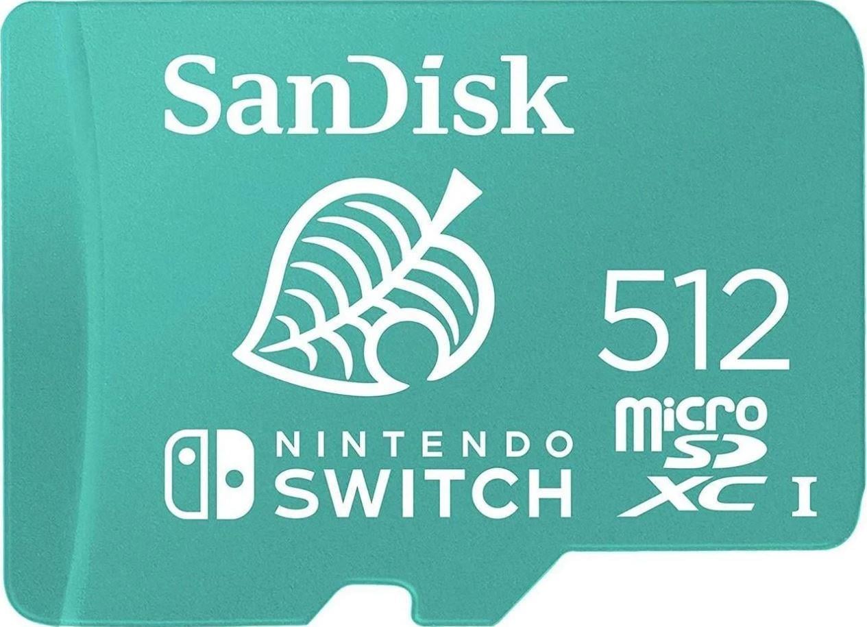 SANDISK 512GB microSDXC UHS-I card for Nintendo Switch 100MB/s 90MB/s SDSQXAO-512G-GN3ZN