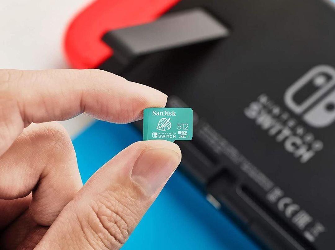 SANDISK 512GB microSDXC UHS-I card for Nintendo Switch 100MB/s 90MB/s SDSQXAO-512G-GN3ZN