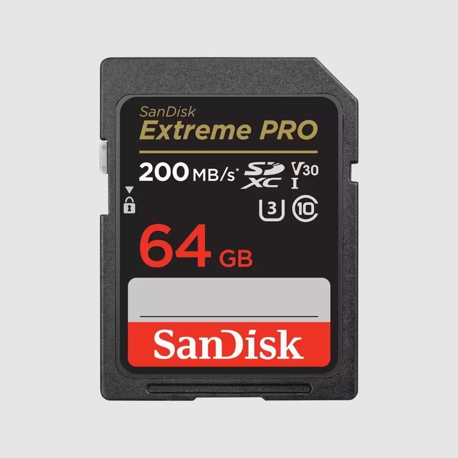 SANDISK 64GB Extreme Pro SD UHS I 200MB/s 90MB/s SDSDXXU-064G-GN4IN