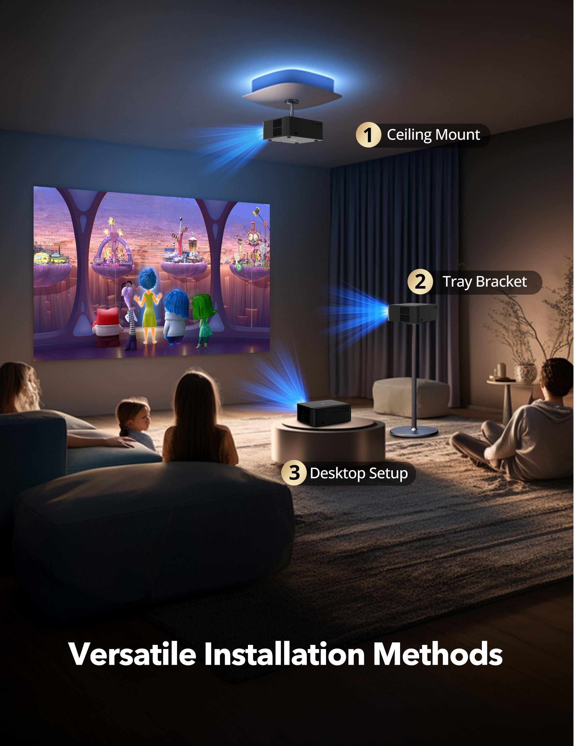 TAOTRONICS 700ANS 1920x1080 FHD Kablosuz Taşınabilir Smart LED Projektör TT-SP011