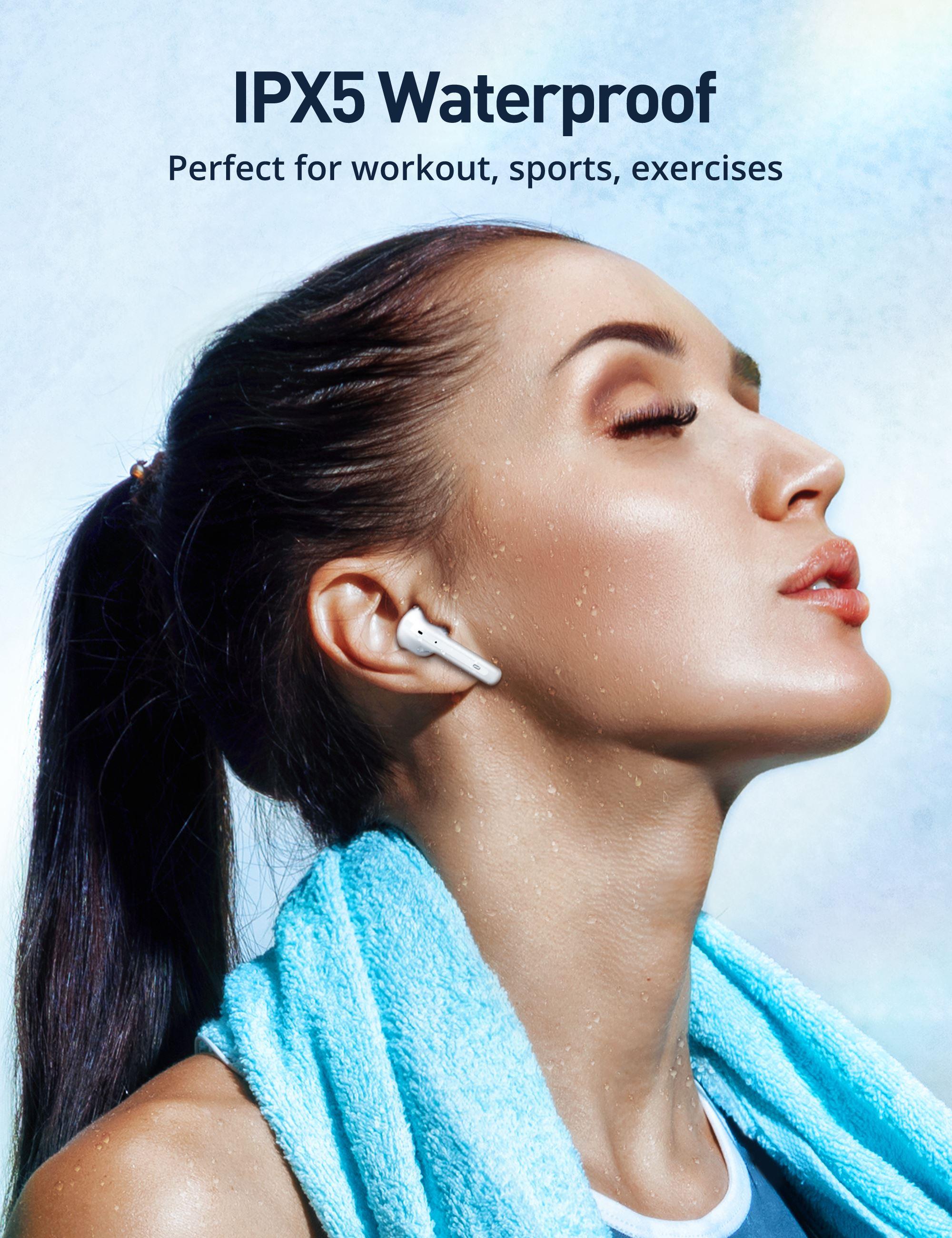 TAOTRONICS ANC Mikrofonlu 5.3 Bluetooth Kulaklık Beyaz TT-BH1118-WH