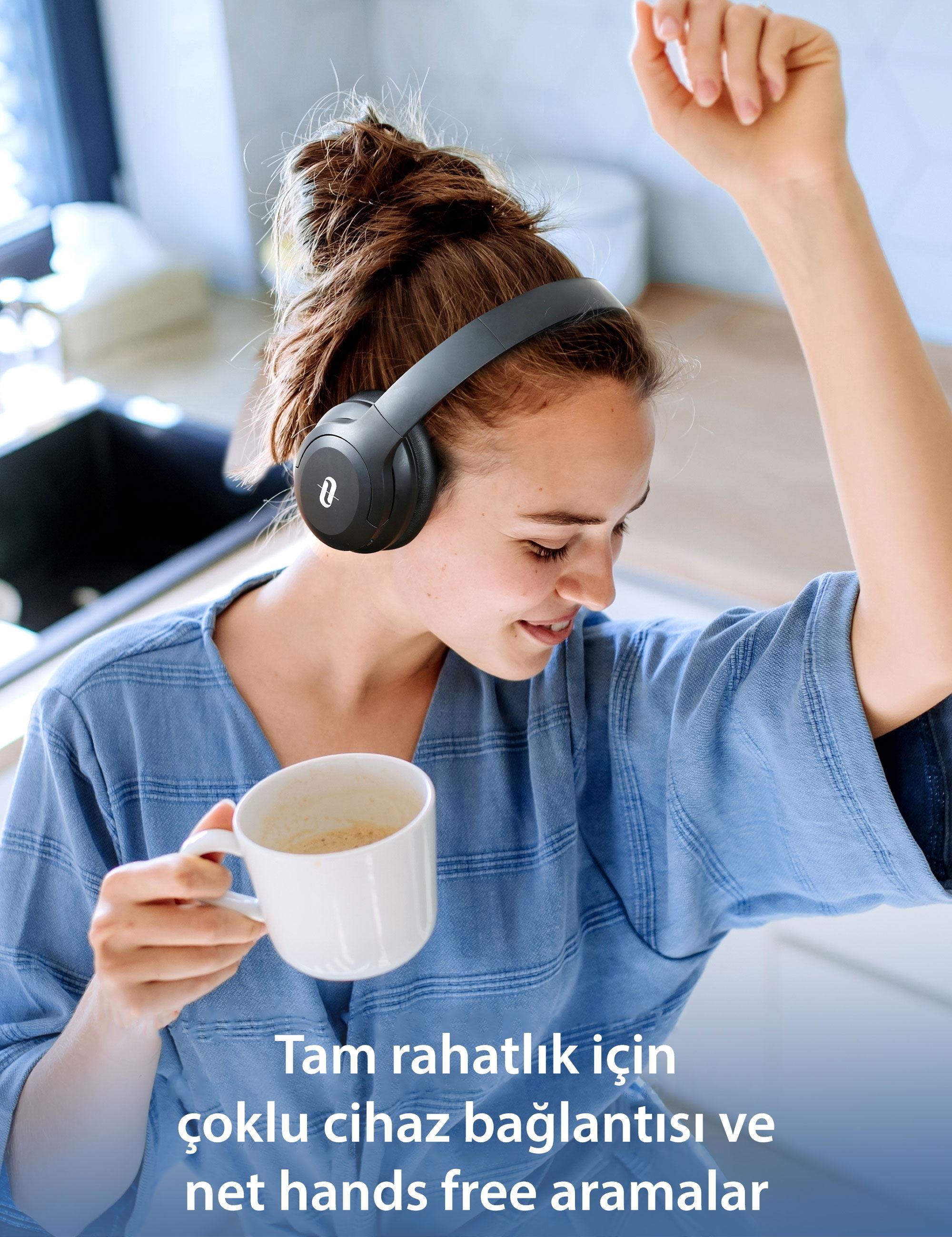 TAOTRONICS Kulaküstü Bluetooth Kulaklık Siyah TT-BH1121