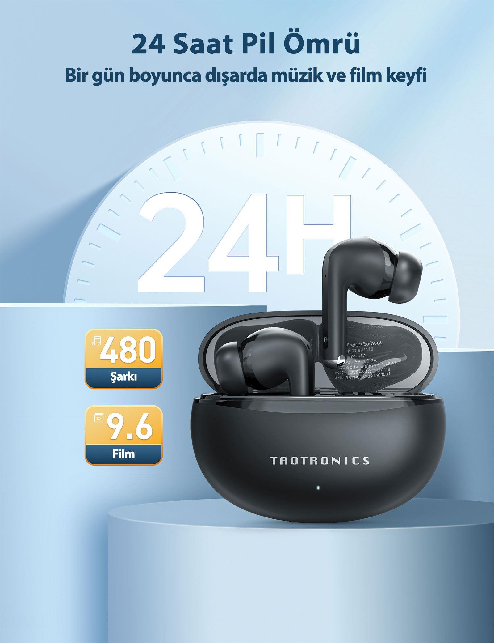 TAOTRONICS TWS FF ANC Blac Global Kulaklık TT-BH1118