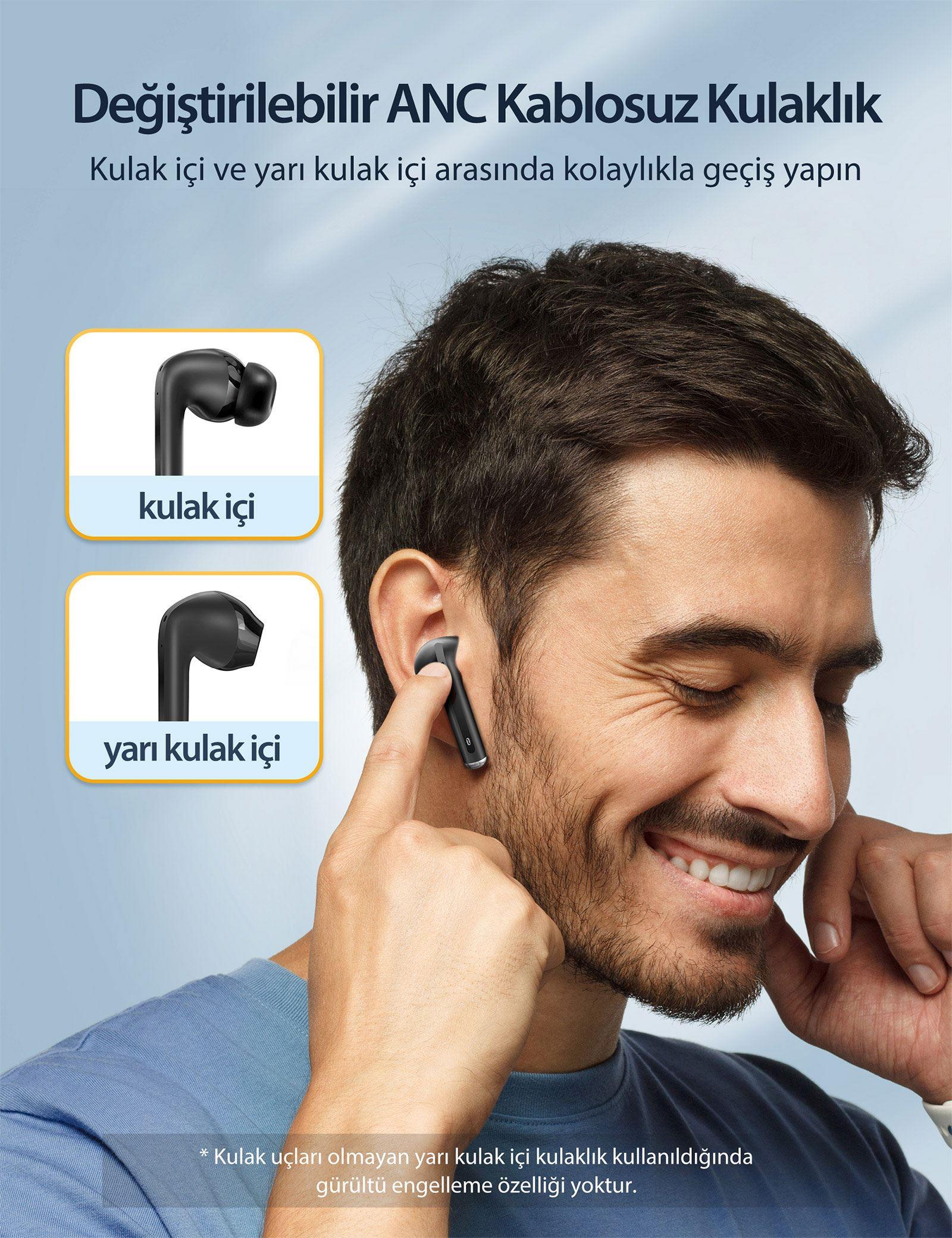 TAOTRONICS TWS FF ANC Blac Global Kulaklık TT-BH1118