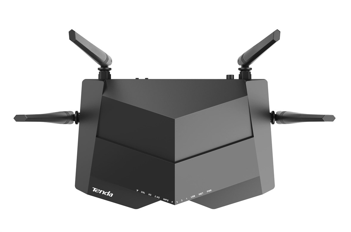 TENDA AC1200 Dualband Wi-Fi Gigabit VDSL/ADSL Modem Router V12