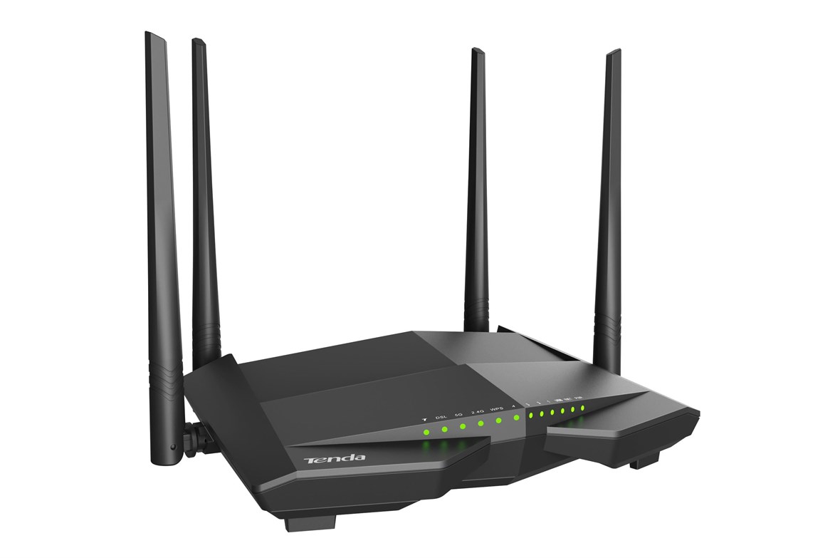 TENDA AC1200 Dualband Wi-Fi Gigabit VDSL/ADSL Modem Router V12