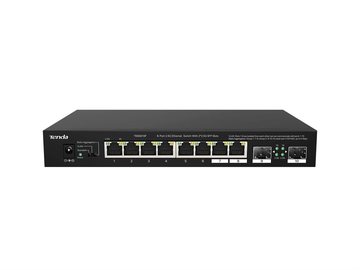 TENDA TEM2010F 8-Port 2.5G Ethernet Switch TEM2010F