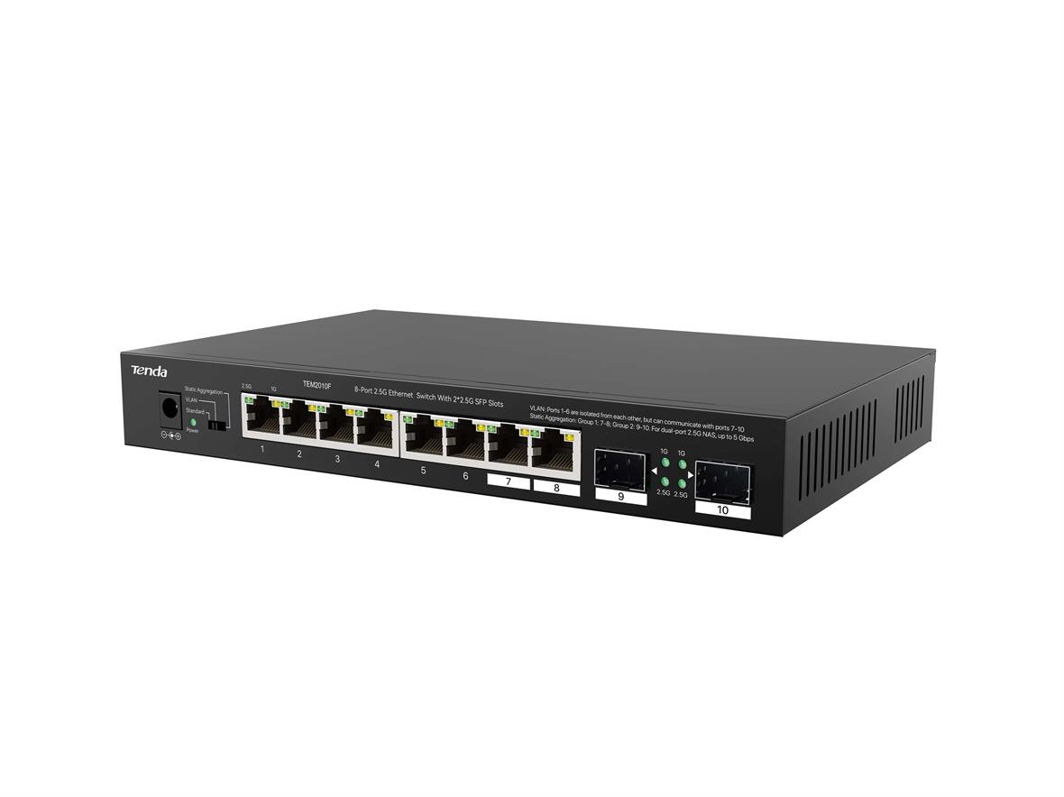 TENDA TEM2010F 8-Port 2.5G Ethernet Switch TEM2010F