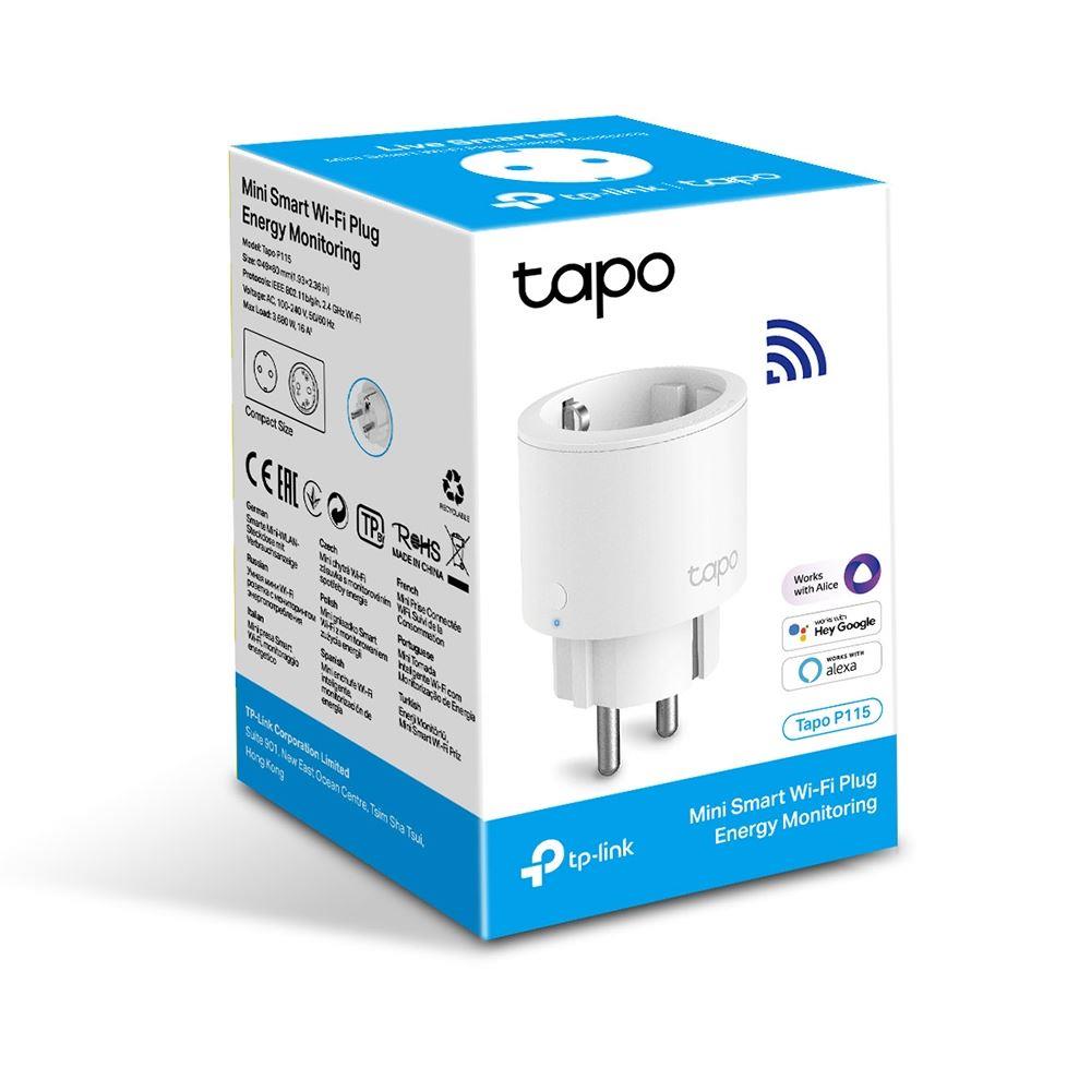 TP-LINK Mini Smart Wi-Fi Plug Energy Monitoring TAPO-P115-1P