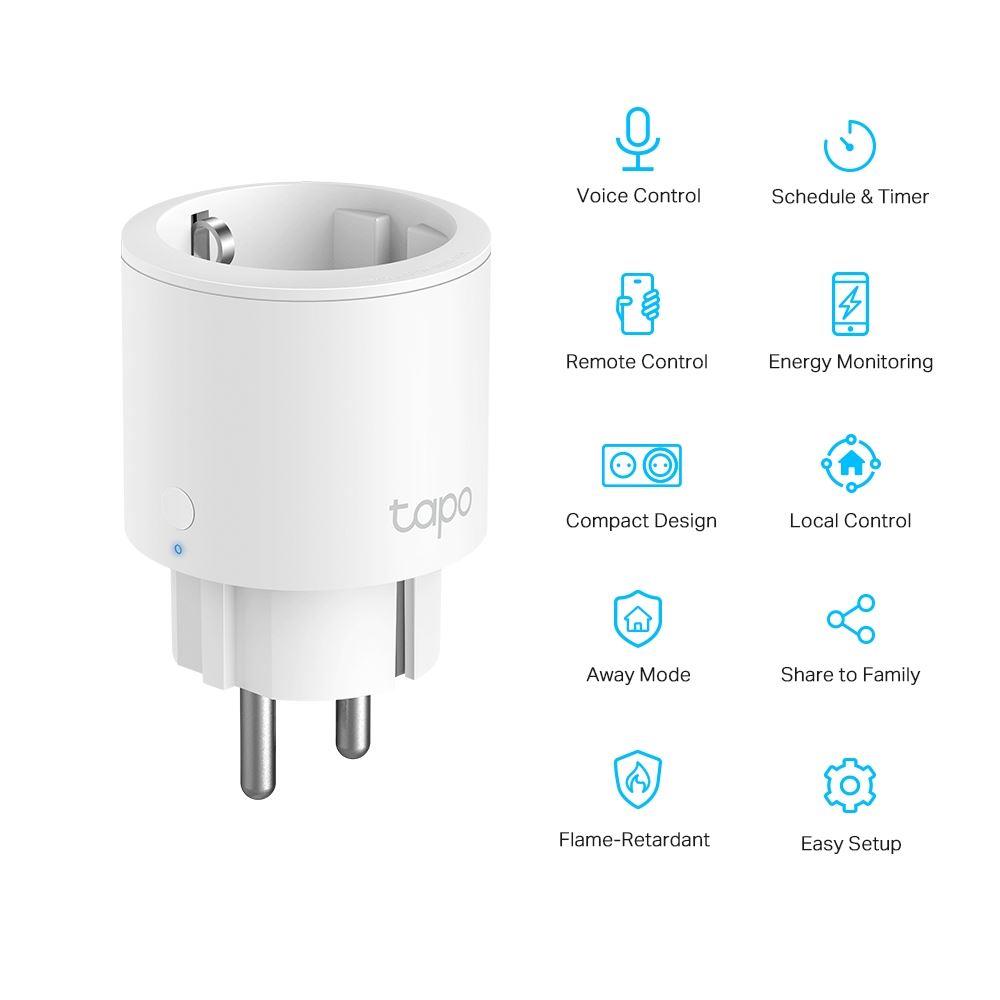 TP-LINK Mini Smart Wi-Fi Plug Energy Monitoring TAPO-P115-1P