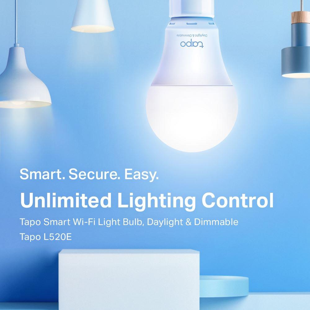 TP-LINK Tapo Smart Wi-Fi Light Bulb Daylight Dimmable TAPO-L520E