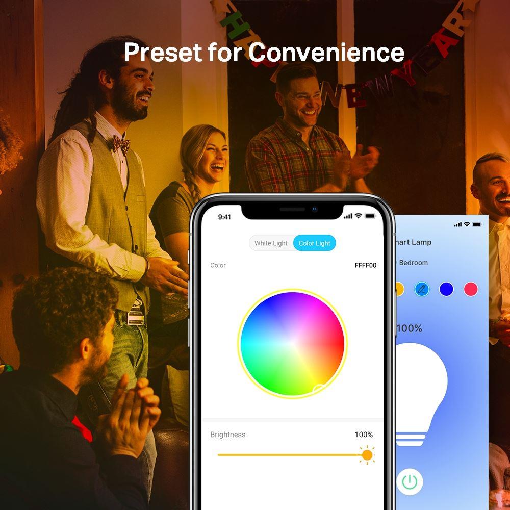 TP-LINK Tapo Smart Wi-Fi Light Bulb Multicolour 4-Pack TAPO-L530E-4P