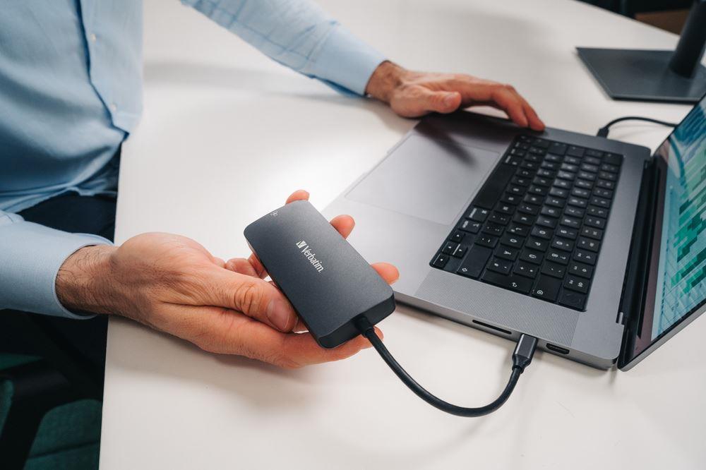 VERBATIM HUB USB-C Pro Multiport 5 Port 1xHDMI 1xRJ45 2xUSB-A 3.0 1xUSB-C 32150