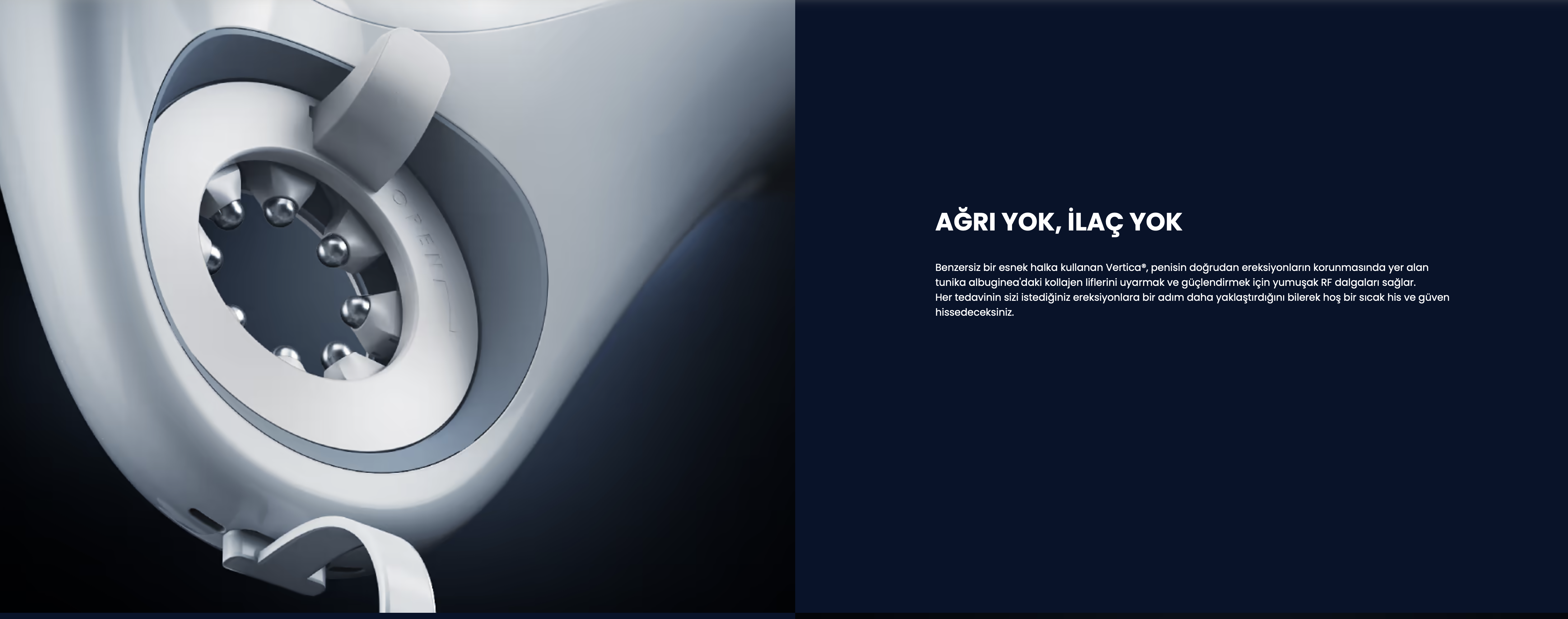 Vertica RF Teknolojili Ereksiyon Geliştirme Erektil disfonksiyon Cihazı