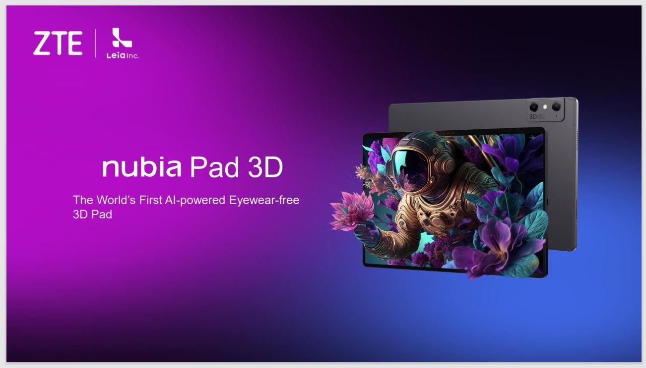 ZTE Nubia 3Dli Tablet 8G/128G SİYAH LPD-20W-BL