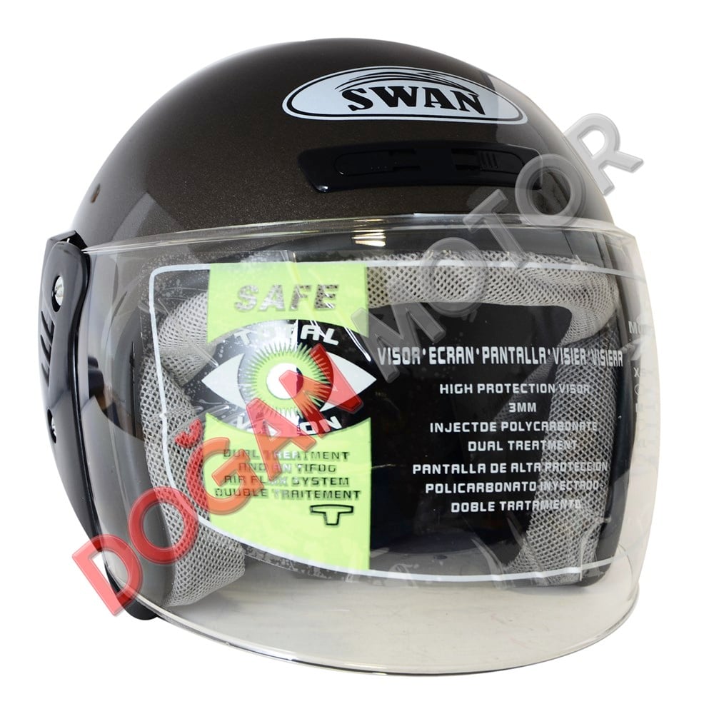 ÇENESİZ KASK SİYAH