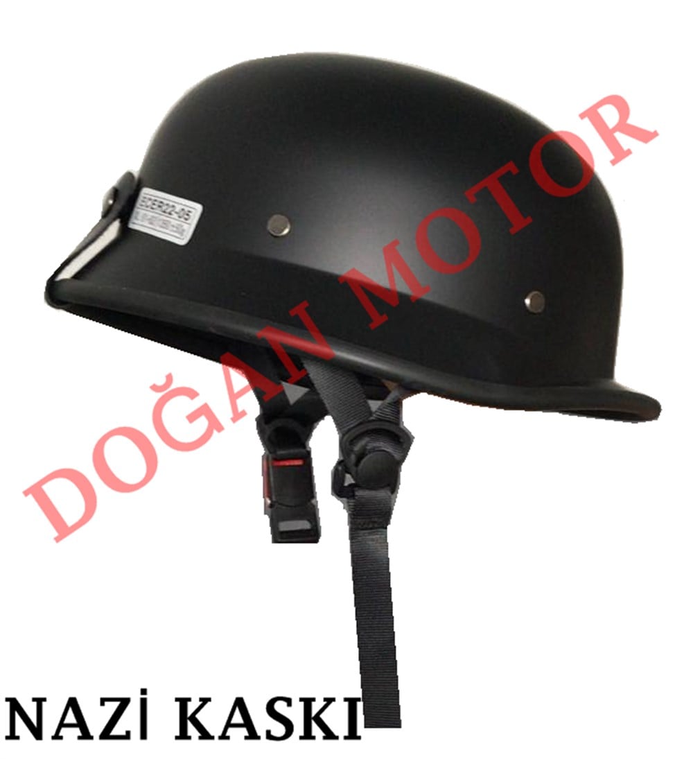 NAZİ MODEL KASK KARBON SİYAH HER BEDEN UYUMLU (ULTRA KORUMA)