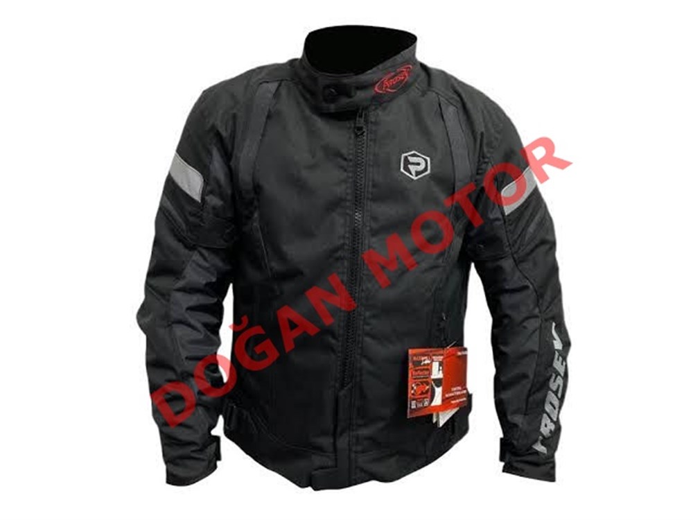 PROSEV MALİBU 4 MEVSİM MOTOSİKLET MONTU SİYAH KORUMALI