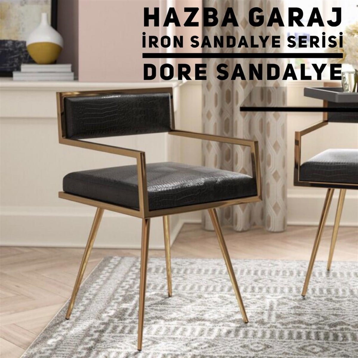 METAL DORE  SANDALYE