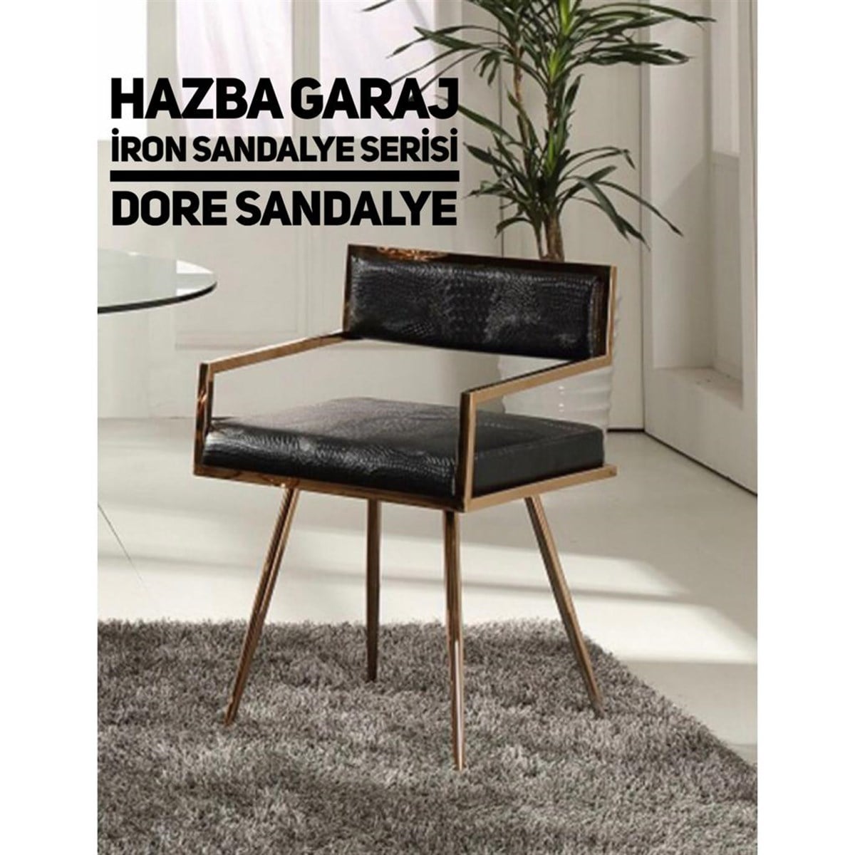 METAL DORE  SANDALYE