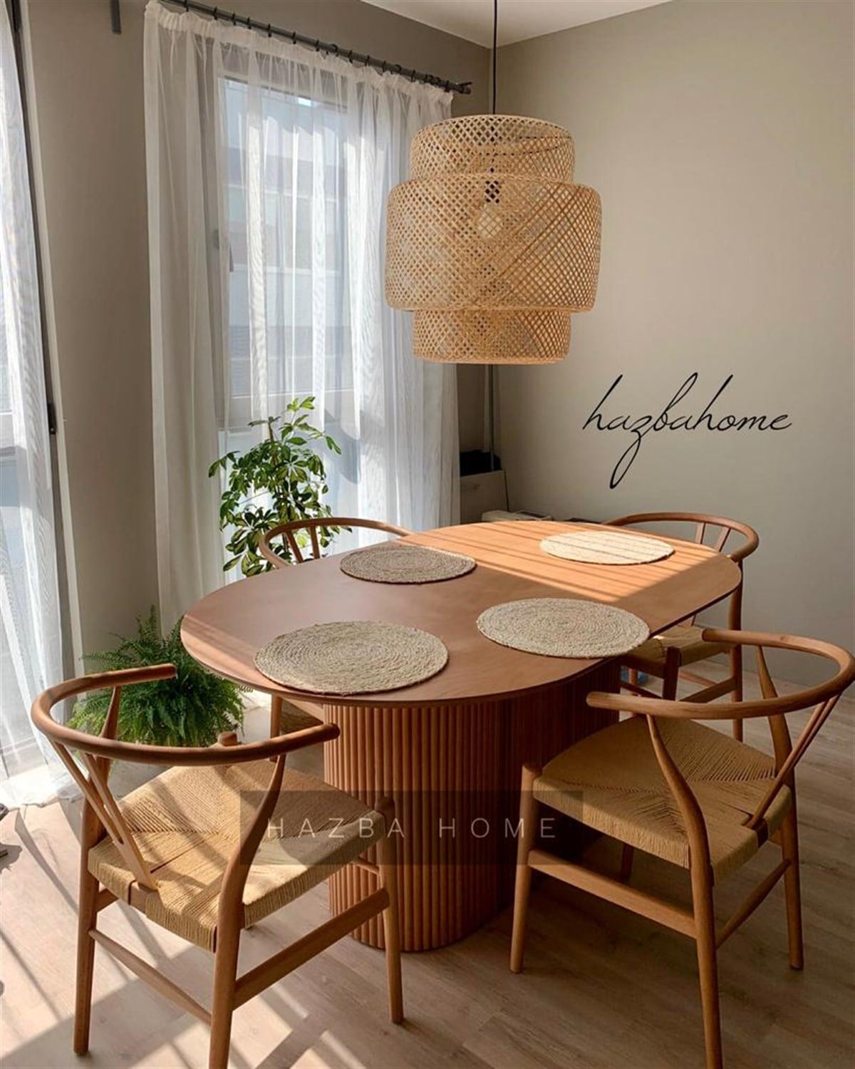 Milano Ahşap Masa Seti