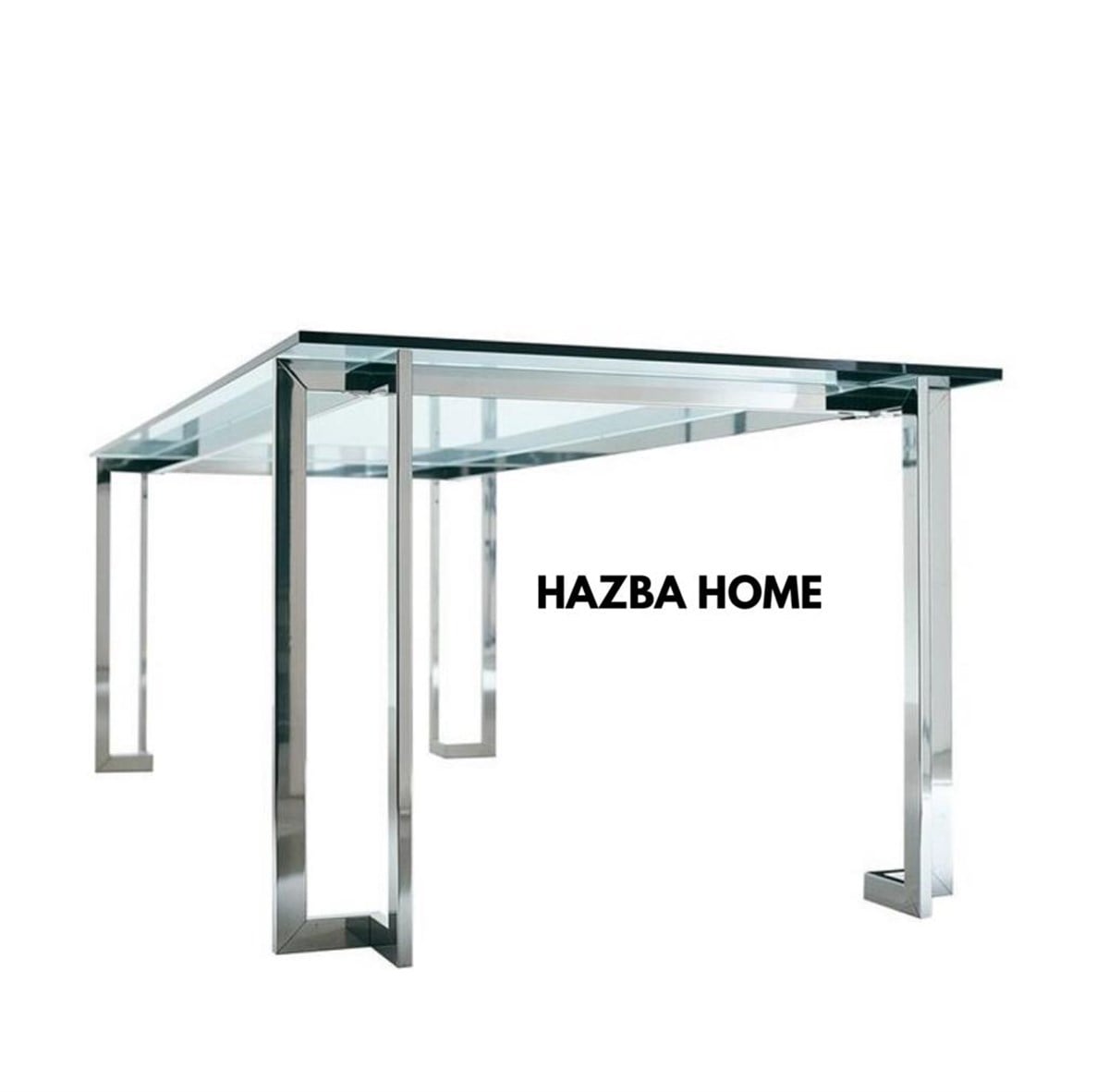 Paslanmaz Çelik Cam Masa