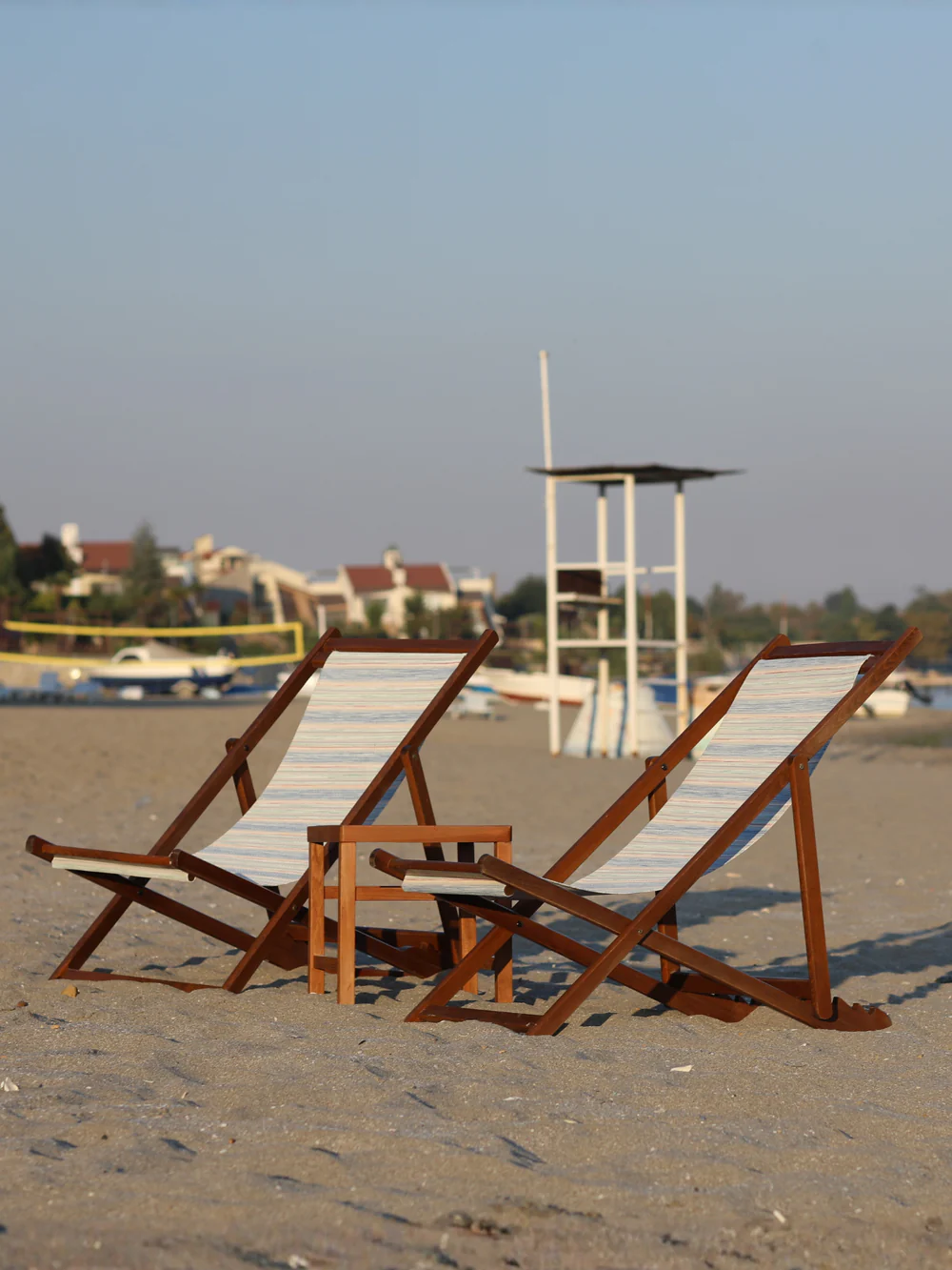 Sunset Ahşap Katlanır Şezlong