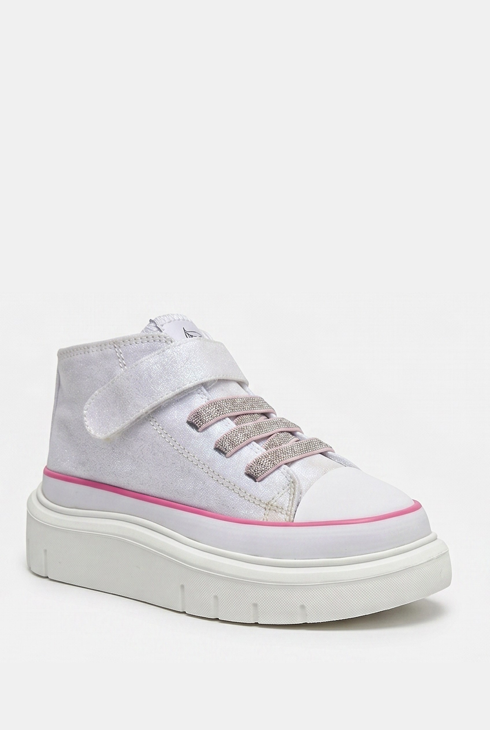 BUCKHEAD 4490 Axel White Glitter Çocuk Spor Ayakkabı Buck4490-BH234