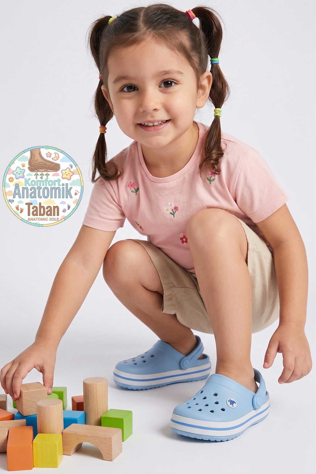 Cross Anatomik Bebe Mavisi Eva Plaj Deniz Günlük Çocuk Terlik 214