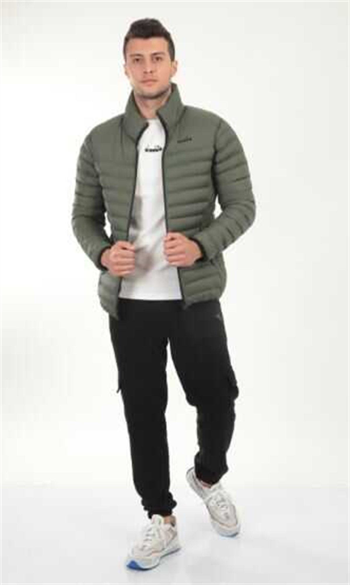 Diadora Puffer Jacket Erkek Şişme Mont D202512-300 Haki v1