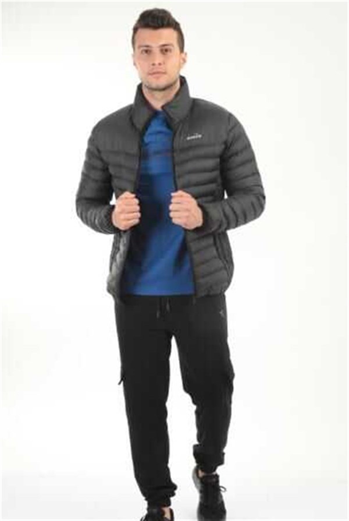 Diadora Puffer Jacket Erkek Şişme Mont D202512-001 Siyah v1 v1