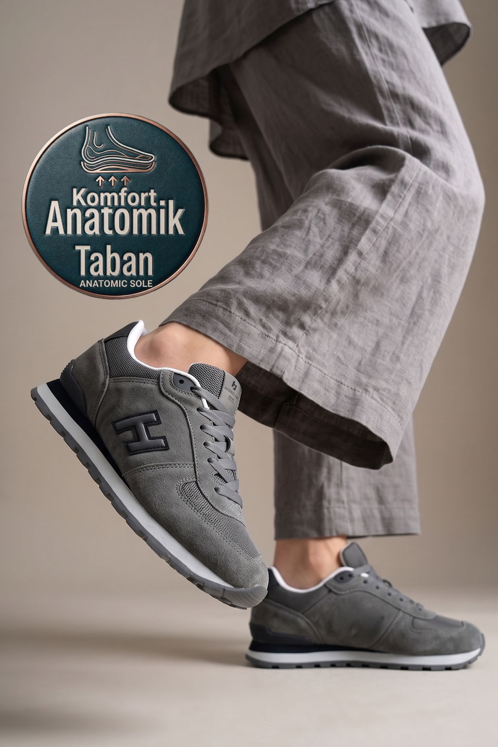 Hammer Jack Peru 574 Unisex Spor Ayakkabı Gri 19250