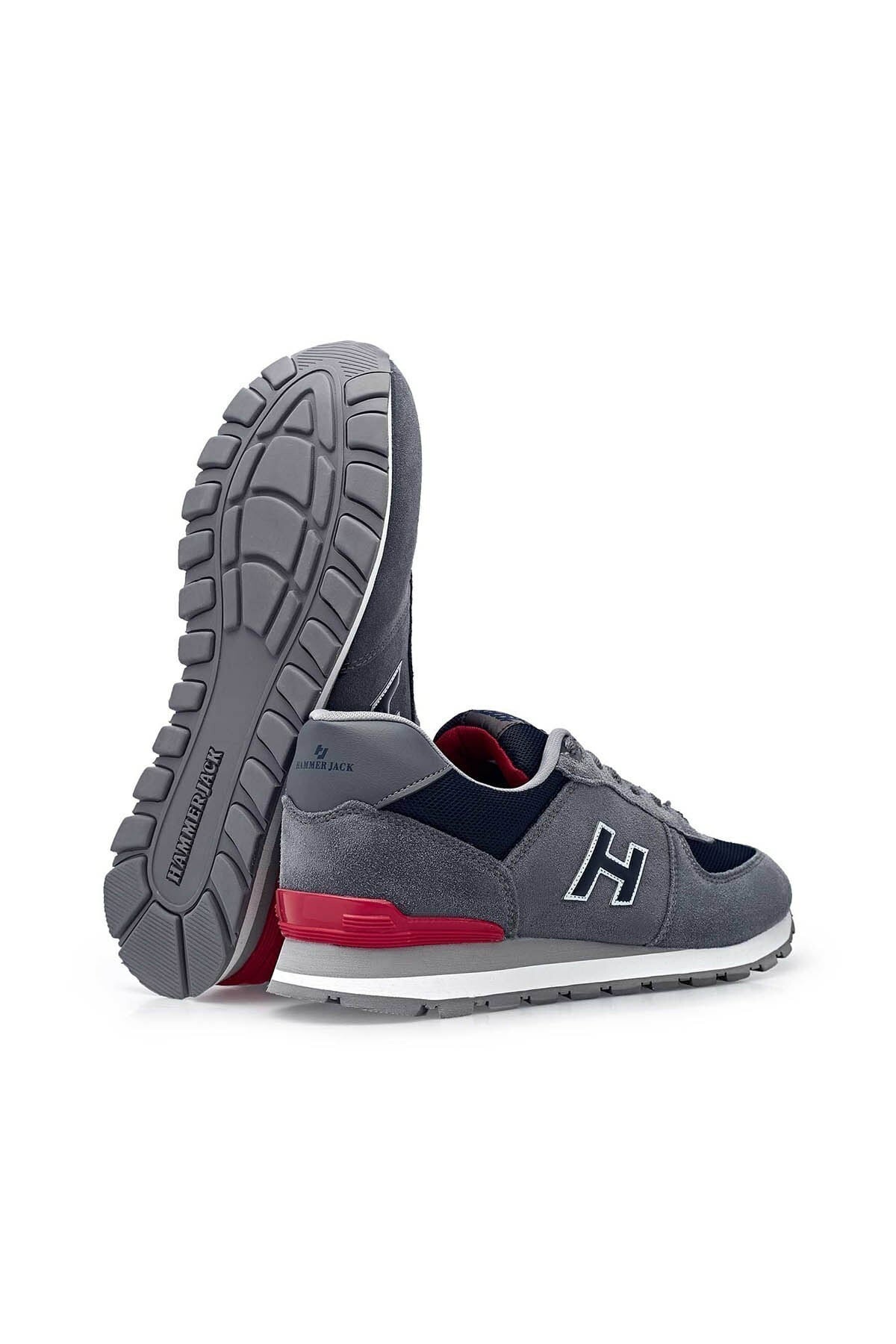 Hammer Jack Peru Unisex Sneaker Günlük Spor Ayakkabı 19250 Meet Gri Kırmızı