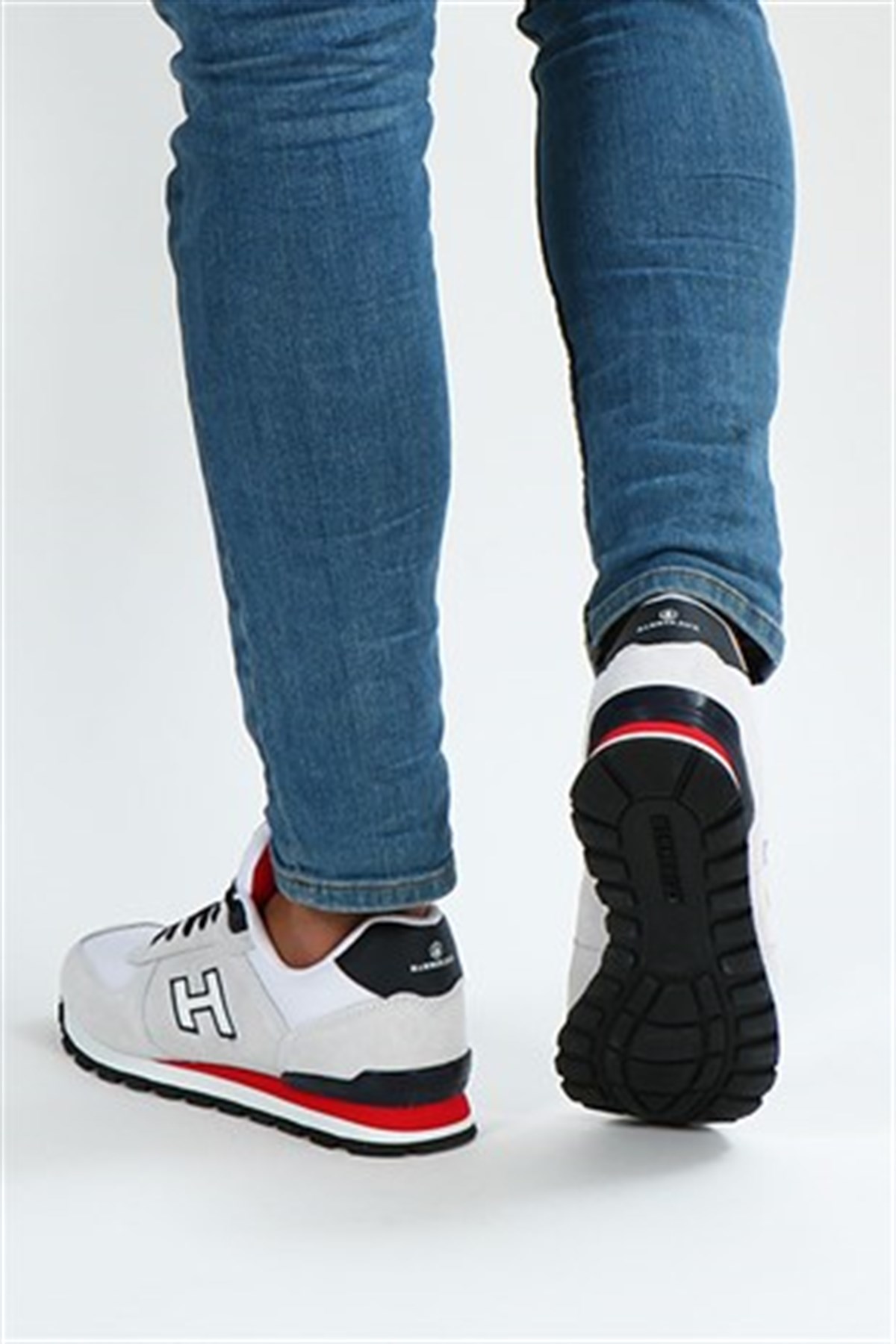 Hammer Jack Peru Unisex Sneaker Günlük Spor Ayakkabı 19250 Kirli Beyaz Kırmızı