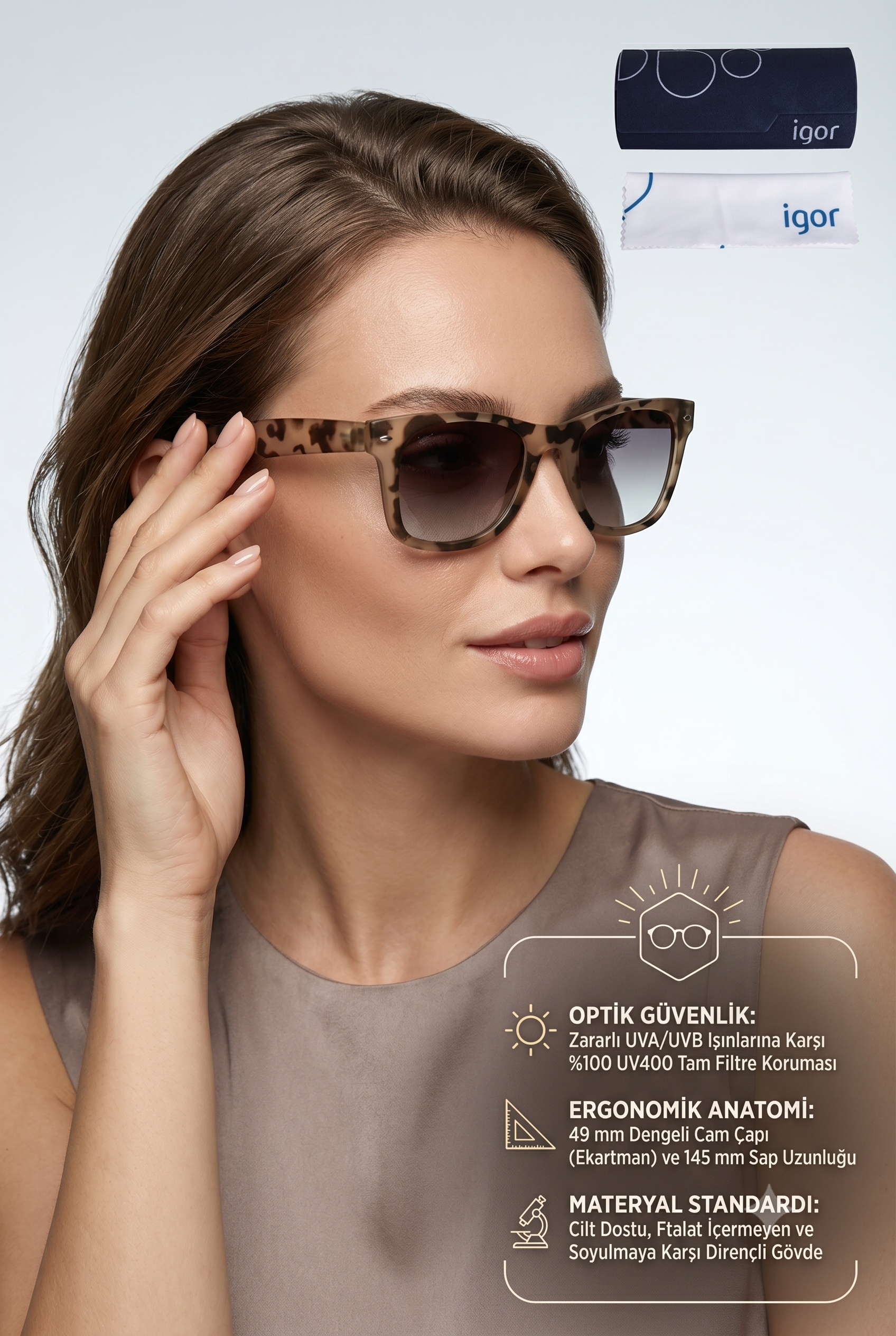 Igor Anna SS101 Kadın Güneş Gözlüğü Sand SS101-C11095