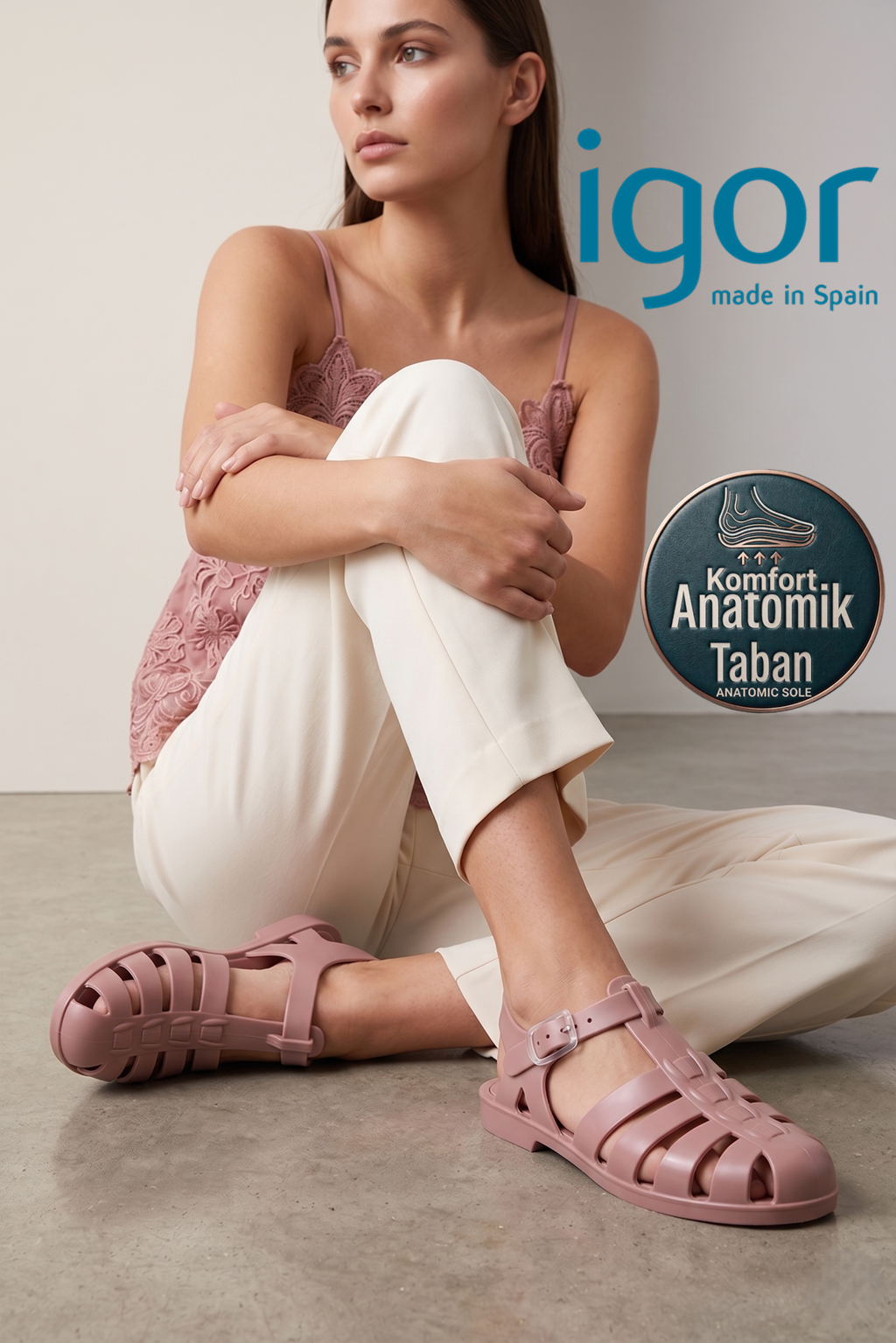 İgor Biarritz Mate Kadın Sandalet Ayakkabı Gül Kurusu Rosa S10259-010