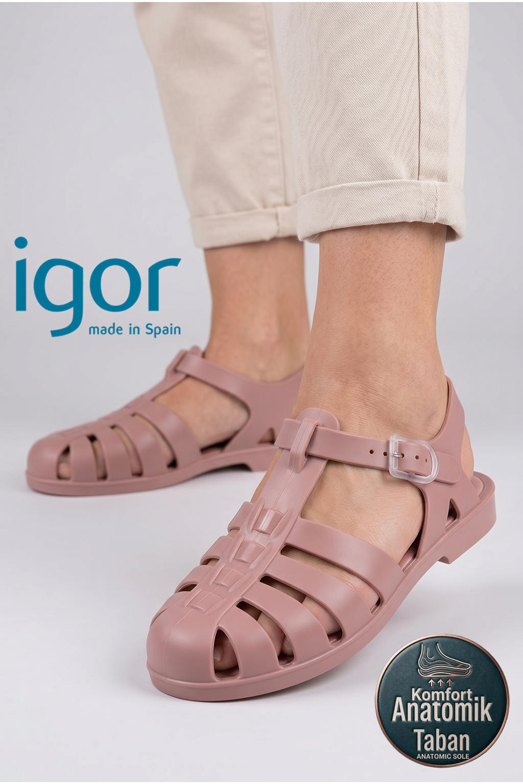 İgor Biarritz Mate Kadın Sandalet Ayakkabı Gül Kurusu Rosa S10259-010