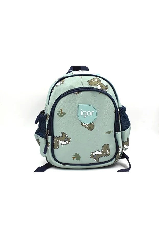 Igor BP10001 Creche Turkuaz Çocuk Anaokul Sırt Çantası BP10001-Dinosaur